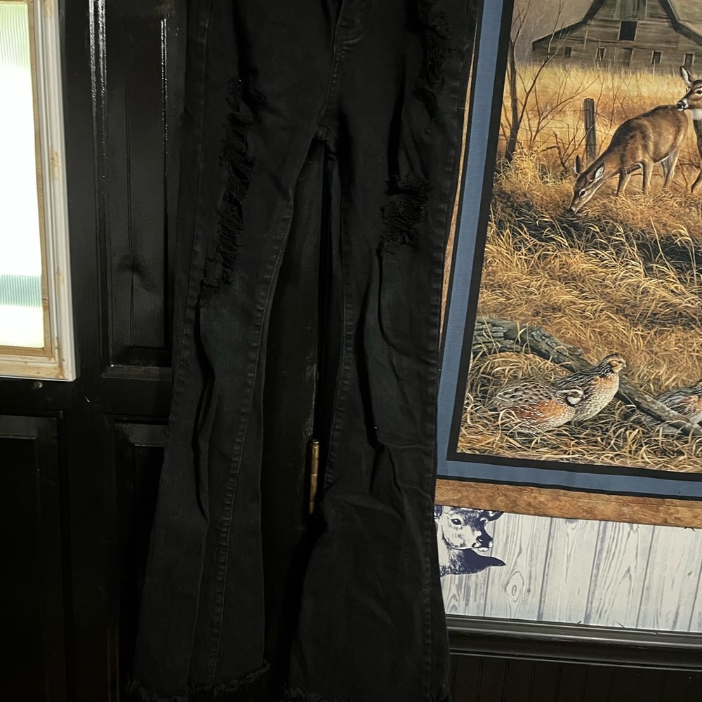 SHEIN Black Denim Jeans